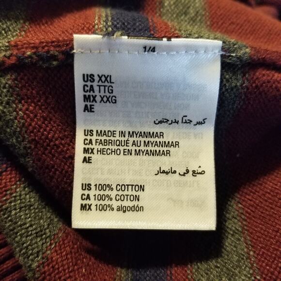 Club Room Men's Red & Blue Striped Long Sleeve Crewneck Sweater, Size: 2XL, New - Picture 6 of 9